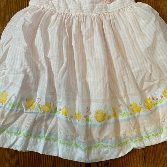 Maggie & Zoe pink white striped chick spring ruffle sleeveless dress SIZE 2T - Picture 2 of 6